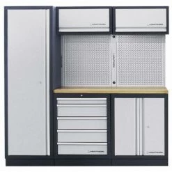 Promo ✨ Système De Rangement Modulaire KRAFTWERK Mobilio - 3 éléments - Plan De Travail Multiplex - 3964A ????