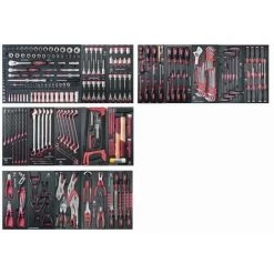 Sortie ⌛ Assortiment D'outils Completo EVA 1/4+ 3/8+ 1/2 KRAFTWERK 308 Pièces - 105.518.000 ⌛