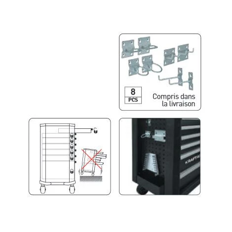 Le moins cher ✔️ Servante D'atelier Pro-Line P407 EVA KRAFTWERK 280 Pièces - 102.400.515 ⌛ 3 Le moins cher ✔️ Servante D'atelier Pro-Line P407 EVA KRAFTWERK 280 Pièces - 102.400.515 ⌛ – Image 3