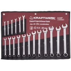 Offres ???? Kraftwerk Clé Annulaire De La Fourche Définie 5,5 -22mm 18 Pcs ????
